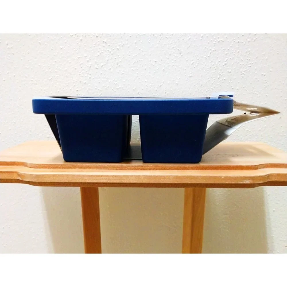 CWC Silicone Ice Tray 4 Cube Mold - Dark Blue